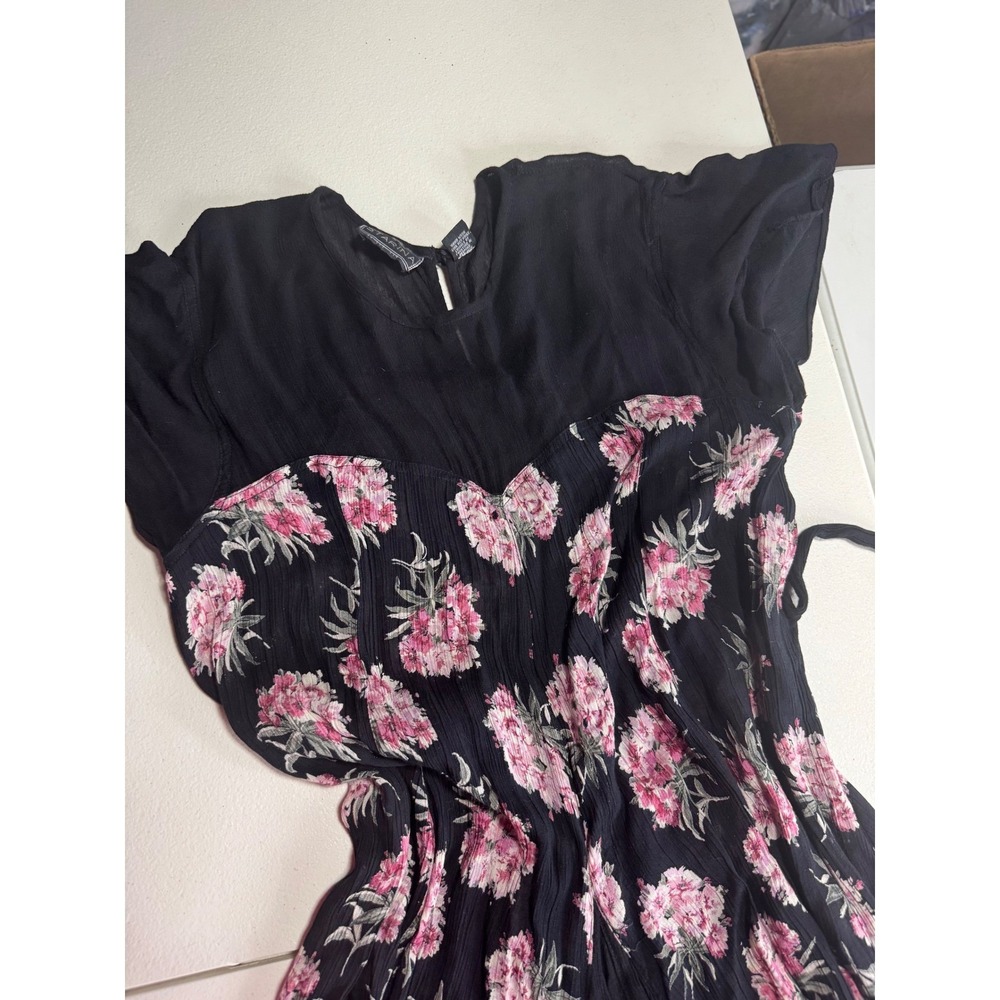 Starina Black Floral Maxi Vintage Dress - Picture 7 of 16